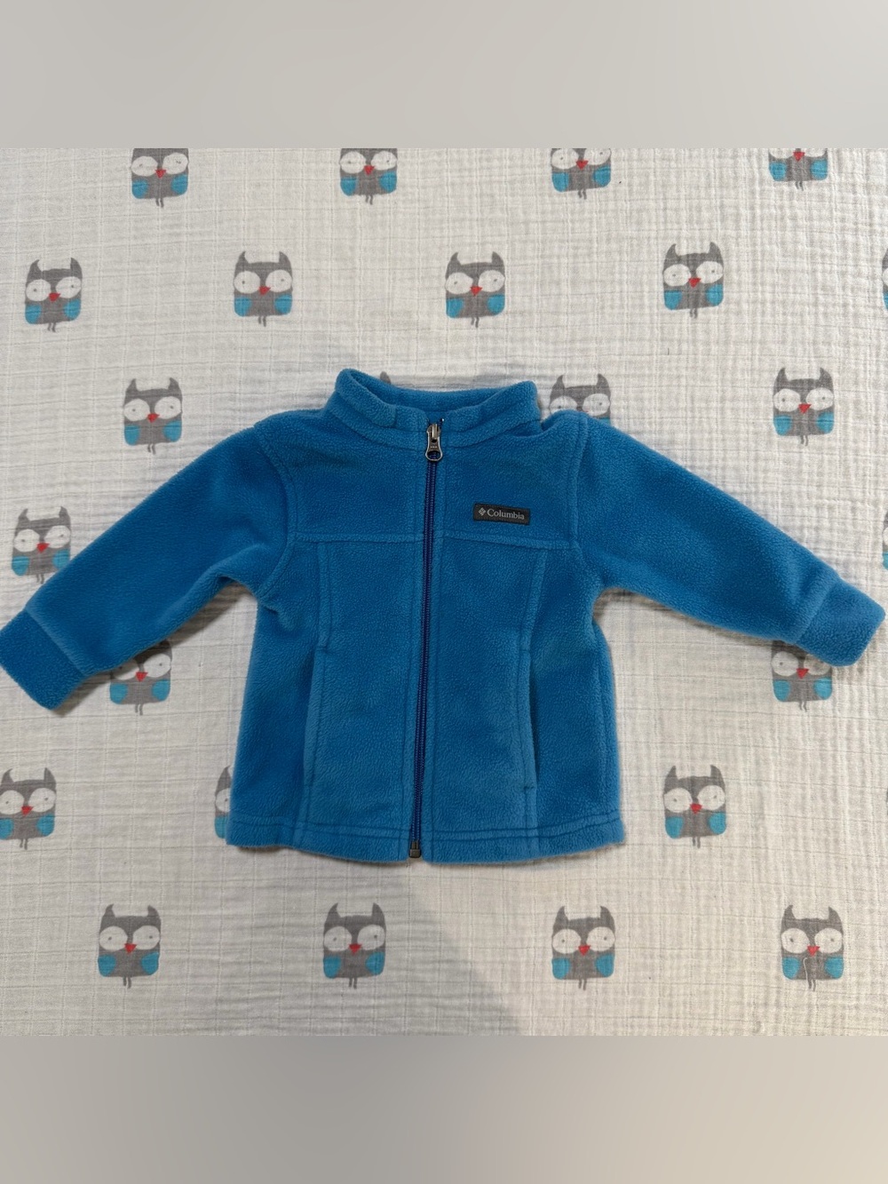 Columbia Baby 6-12M Blue Fleece Full Zip Jacket